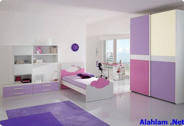 غرف نوم اطفال باللون الوردي مشاهير