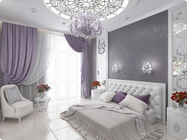 صور اشكال غرف نوم باللون الموف 2021 موقع شملول