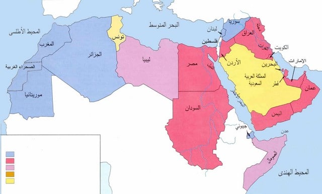 صور خريطة الوطن العربي صماء كاملة 2022 - موقع شملول